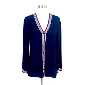 St. John Sport By Marie Gray Knit Cardigan
